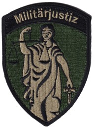 Bild von Militärjustiz Badge mit Klett 
